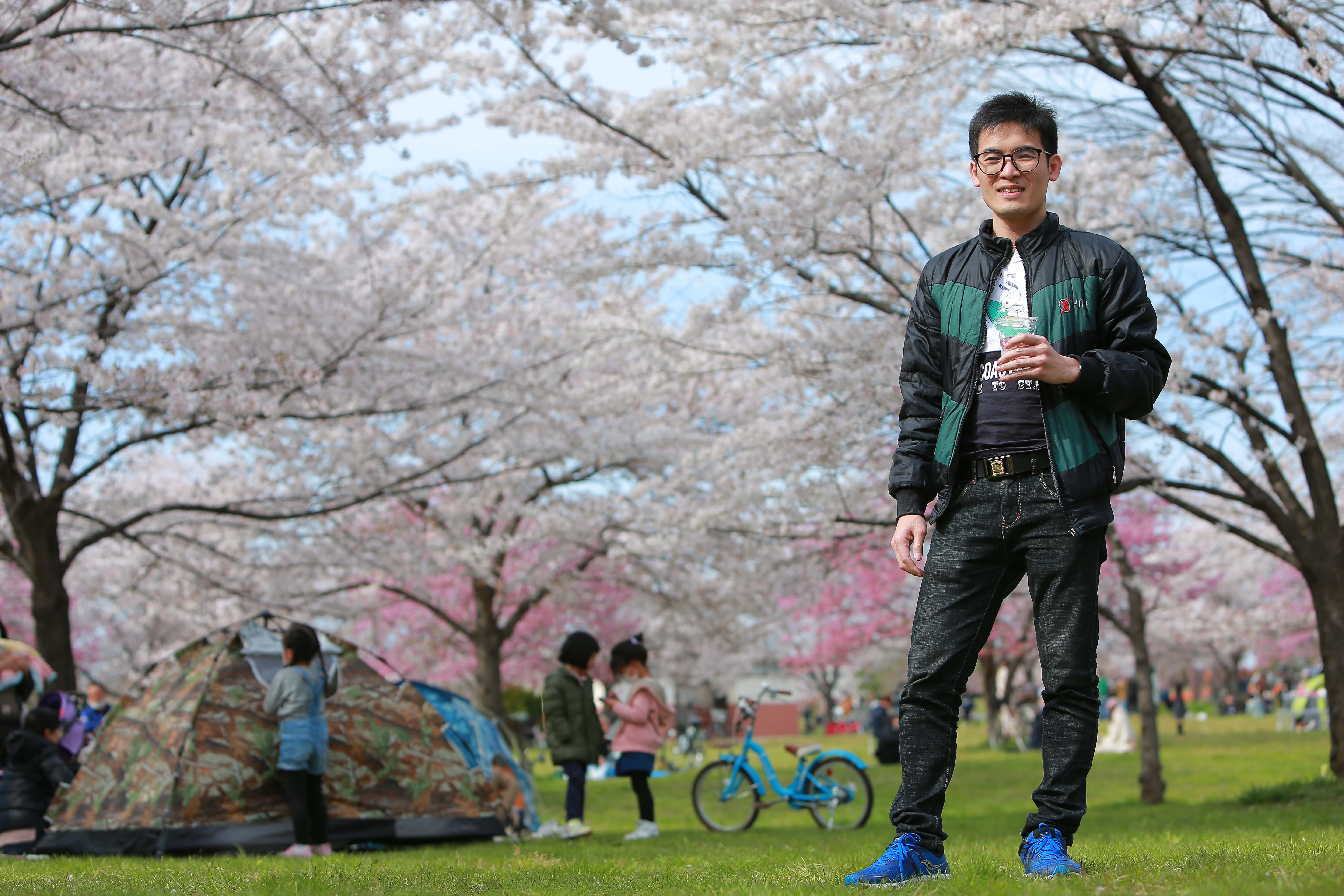 Rikaiの仲間と花見